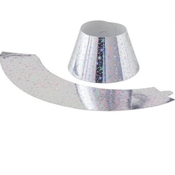 BRAND NEW sealed Wilton cupcake silver star themed wraps / wrappers 24 per pack - Picture 3 of 5